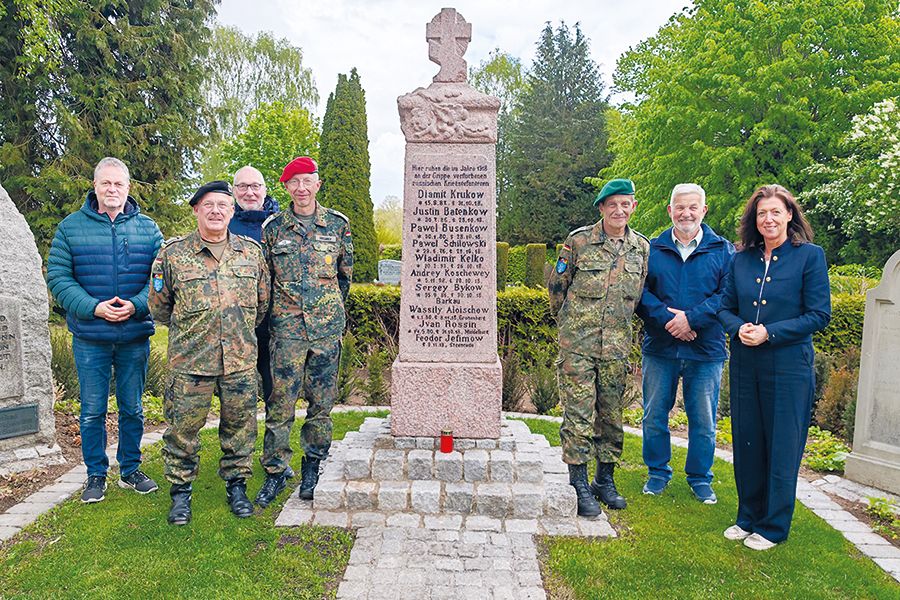 Neugestalteter Bereich auf dem Friedhof Gleschendorf