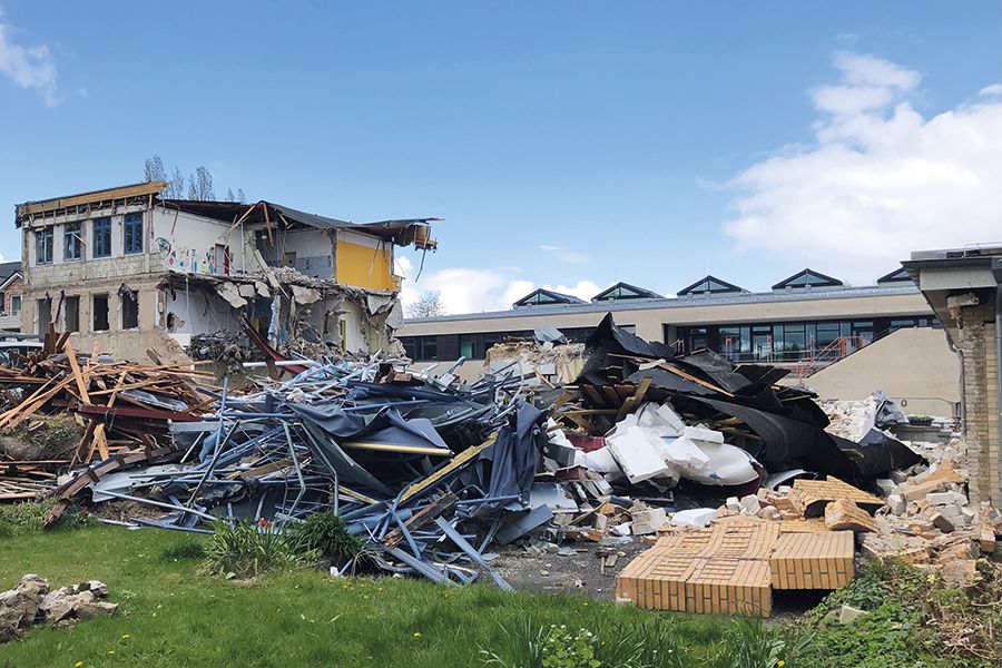 Abriss der Grundschule Scharbeutz
