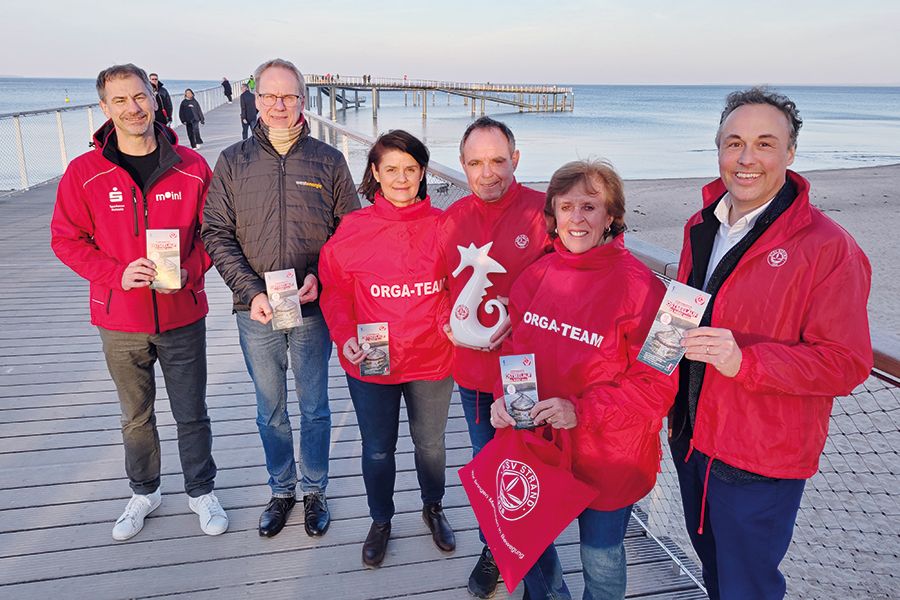 Seebrücke Teil der Strecke beim Ostseelauf